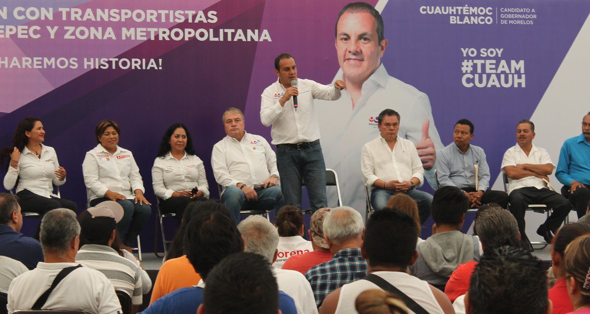  COMUNICADO CONJUNTO.  CUAUHTÉMOC BLANCO AZUZA A SUS SIMPATIZANTES Y AMENAZA A PERIODISTAS MORELENSES.