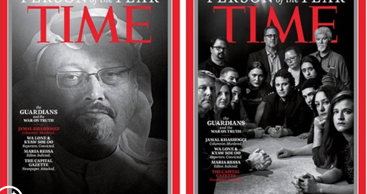 RECONOCE REVISTA TIME A PERIODISTAS COMO “PERSONAS DEL AÑO”